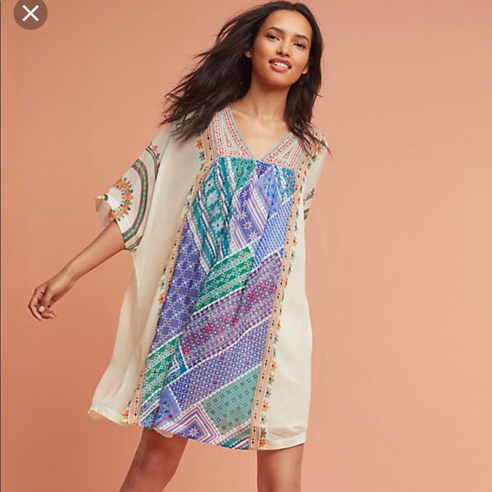 ANTHROPOLOGIE Tanvi Kedia Beaded Dress XS